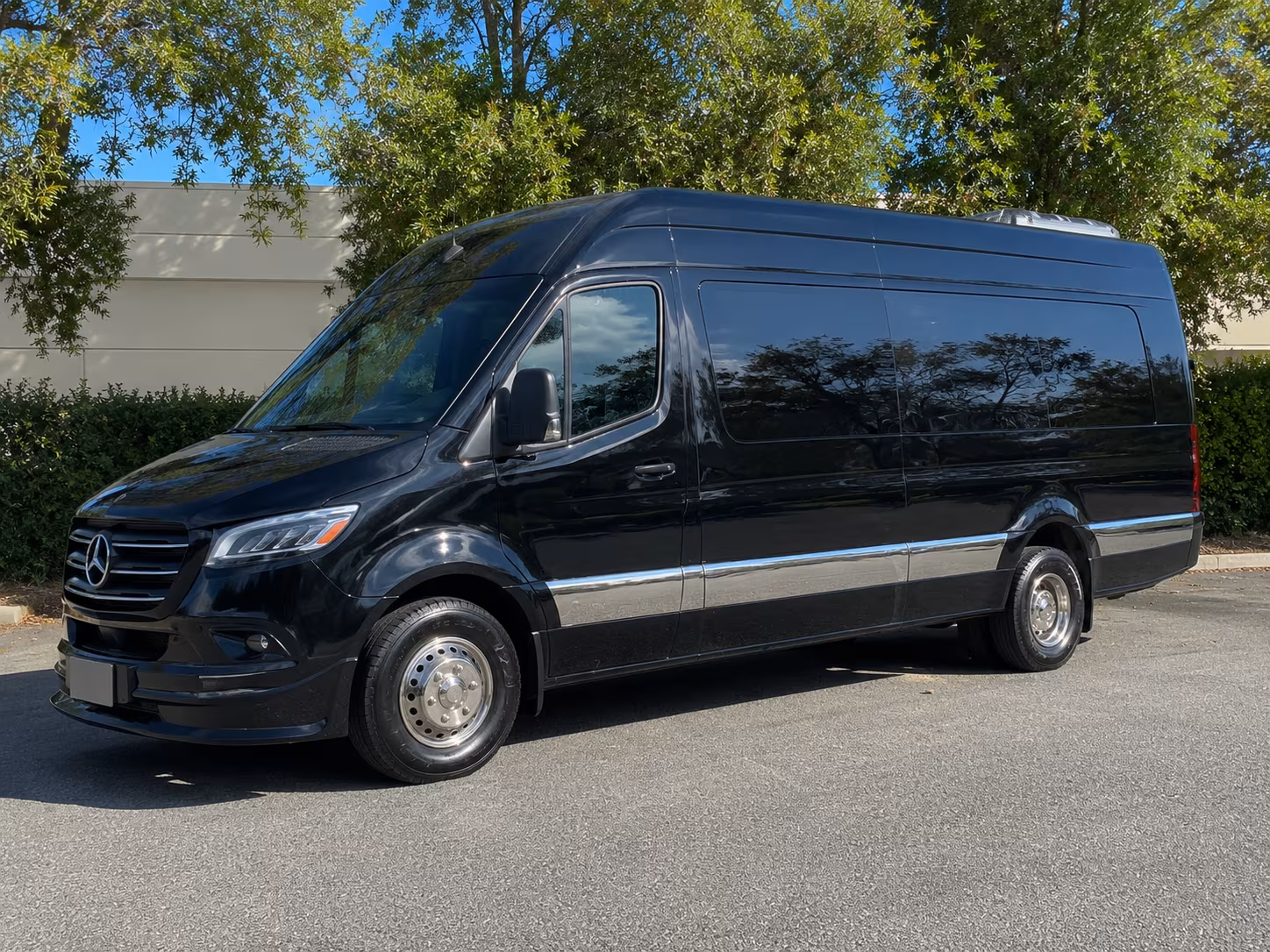 conference and convention attendee sprinter van transportation in sunnyvale