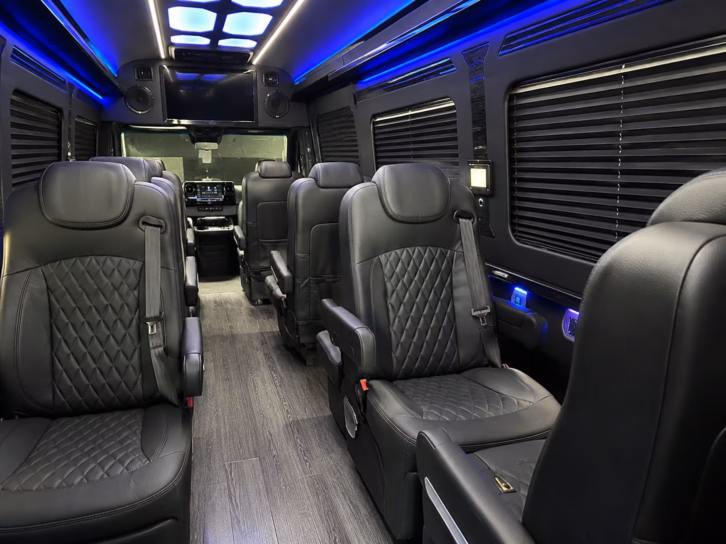 sunnyvale 12 passenger sprinter van inside