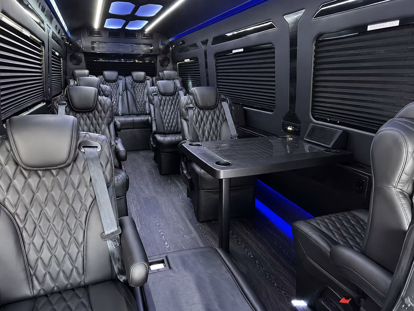 sunnyvale 18 passenger sprinter van interior