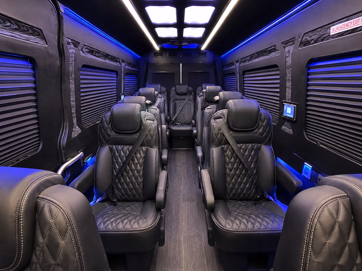 sunnyvale 8 passenger sprinter van interior