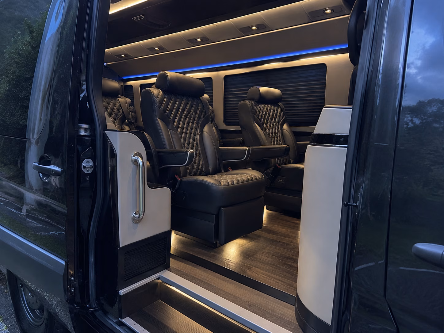 warehouse and industrial park sprinter van shuttles in sunnyvale